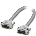 Phoenix Contact 15 Pin D-sub 15 Pin D-sub Serial Cable, 1m
