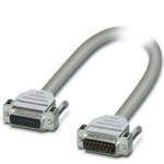 Phoenix Contact Female 15 Pin D-sub to Male 15 Pin D-sub Serial Cable, 1 m