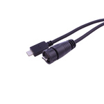 RS PRO USB 3.1 Cable, Male USB C to Female USB C Cable, 2m