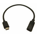 RS PRO USB 3.1 Cable, Male USB C to Female USB C USB Extension Cable, 300mm