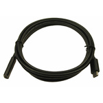 RS PRO USB 3.1 Cable, Male USB C to Female USB C USB Extension Cable, 2m