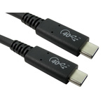 RS PRO Cable, Male USB C to Male USB C Cable, 0.8m