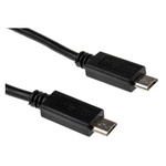 RS PRO USB 2.0 Cable, Male Micro USB B to Male Micro USB B Cable, 200mm