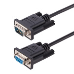 StarTech.com Female 9 Pin D-sub to Male 9 Pin D-sub Serial Cable, 3m PVC