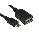 RS PRO Cable, Male USB C to Male Micro USB B Cable, 140mm