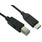 RS PRO Cable, Male USB C to Male USB B Cable, 1m