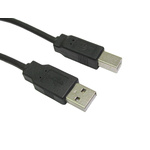 RS PRO USB 2.0 Cable, Male USB A to Male USB B Cable, 500mm