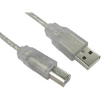 RS PRO USB 2.0 Cable, Male USB A to Male USB B Cable, 3m