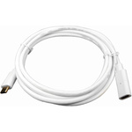 RS PRO USB 3.1 Cable, Male USB C to Female USB C Cable, 2m