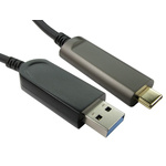 RS PRO USB 3.1 Cable, Male USB A to Male USB C Cable, 5m
