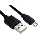 RS PRO USB 2.0 Cable, Male USB A to Male Micro USB B Cable, 3m