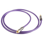 RS PRO 1m RCA Cable Male Phono to Male Phono Purple