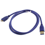 Wurth Elektronik USB 3.0 Cable, Male USB A to Male Micro USB B Cable, 1m