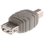 RS PRO Adapter, Male USB B to Female USB A, 30mm