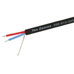 Van Damme Black Multipair Installation Cable Aluminium Foil-PET Tape 0.20 mm² CSA 7.5mm OD 21 AWG 1 kV 100m