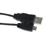 Molex USB 2.0 Cable, Male USB A to Male Micro USB B Cable, 1.5m