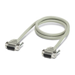 Phoenix Contact Female 37 Pin D-sub to Female 37 Pin D-sub Serial Cable, 8m