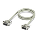 Phoenix Contact Female 37 Pin D-sub to Female 37 Pin D-sub Serial Cable, 20m