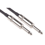 RS PRO 1.5m Straight Jack to Straight Jack Audio Cable Assembly