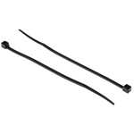 RS PRO Black Cable Tie Nylon, 100mm x 2.5 mm