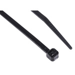 RS PRO Black Cable Tie Nylon, 292mm x 3.6 mm