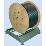 RS PRO Cable Drum Roller 128mm (H) x 565mm (L) x 558 mm (W) 1 shelf  in Aluminium, Steel