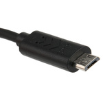Roline USB 2.0 Cable, Male Micro USB B to Male Micro USB B Cable, 300mm