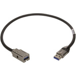 HARTING USB 3.0 Cable, Male USB A to Female USB A USB Extension Cable, 1.5m