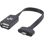 Rosenberger USB 2.0 Cable, Female USB A to Male Micro USB B Cable, 1m