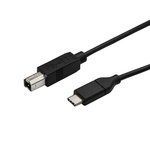 StarTech.com USB 2.0 Cable, Male USB C to Male USB B Cable, 0.5m