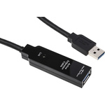 StarTech.com USB 3.0 Cable, Male USB A to Female USB A USB Extension Cable, 5m