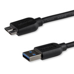 StarTech.com USB 3.0 Cable, Male USB A to Male Micro USB B Cable, 0.5m