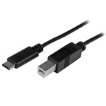 StarTech.com USB 2.0 Cable, Male USB C to Male USB B Cable, 1m