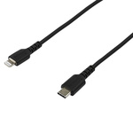 StarTech.com USB 2.0 Cable, Male USB C to Male Lightning Rugged USB Cable, 2m