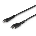 StarTech.com USB 2.0 Cable, Male USB C to Male Lightning Rugged USB Cable, 1m