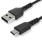 StarTech.com USB 2.0 Cable, Male USB A to Male USB C Rugged USB Cable, 1m