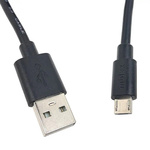 Molex USB 2.0 Cable, Male USB A to Male Micro USB B Cable, 1m