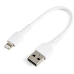 StarTech.com USB 2.0 Cable, Male USB A to Male Lightning Rugged USB Cable, 15cm