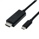 Roline USB 3.1 Cable, Male USB C to Male HDMI Cable, 5m