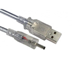 Adapter, Male USB A to Male 3.5mm DC Jack USB Adapter, 300mm