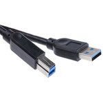 Roline USB 3.0 Cable, Male USB A to Male USB B Cable, 1.8m