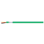 RS PRO Data Cable, 4 Cores, 0.8, Bus, Screened, 100m, Green PVC Sheath, 20 AWG