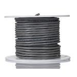 Alpha Wire Alpha Essentials Control Cable, 4 Cores, 0.35 mm², Screened, 30m, Grey PVC Sheath, 22 AWG