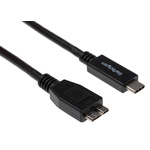 StarTech.com USB 3.1 Cable, Male USB C to Male Micro USB B Cable, 0.5m