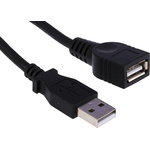 StarTech.com USB 2.0 Cable, Male USB A to Female USB A USB Extension Cable, 1.8m