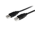 StarTech.com USB 2.0 Cable, Male USB A to Male USB A Cable, 1m
