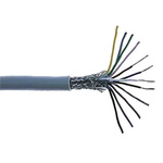 RS PRO Data Cable, 0.14 mm², Screened, 50m, Grey PVC Sheath, 26 AWG