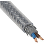 RS PRO Control Cable, 2 Cores, 1 mm², SY, Screened, 50m, Transparent PVC Sheath
