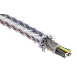 RS PRO Control Cable, 4 Cores, 0.75 mm², SY, Screened, 50m, Transparent PVC Sheath