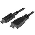 StarTech.com USB 3.1 Cable, Male USB C to Male Micro USB B Cable, 1m